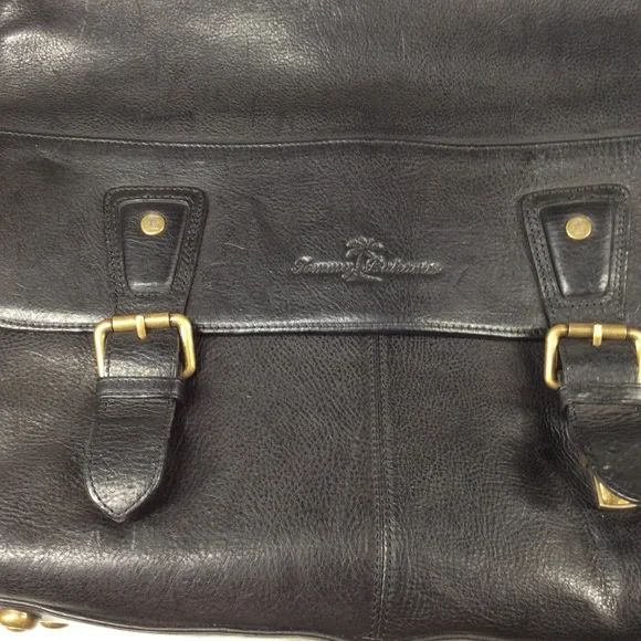 Tommy Bahama Genuine Leather Messenger Computer Briefcase Bag